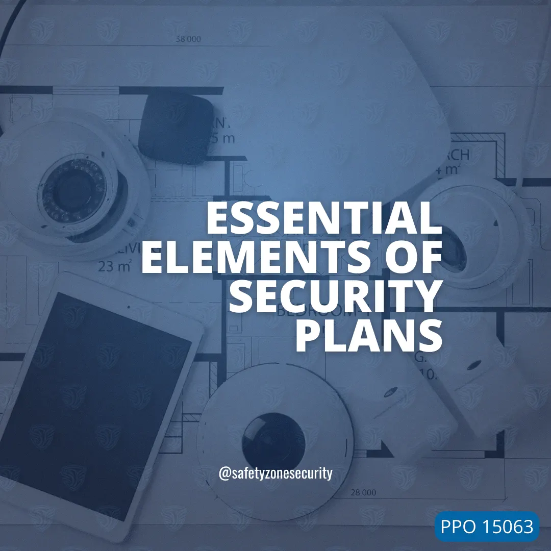 security cameras, ipad and security plans spread out on a table