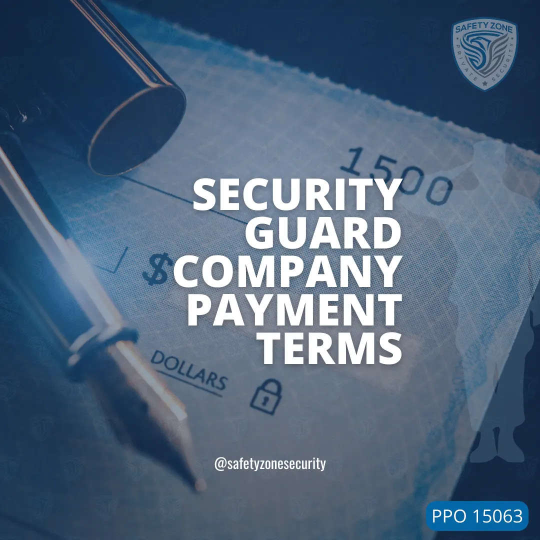 check with pen and safety zone security logo in top right corner