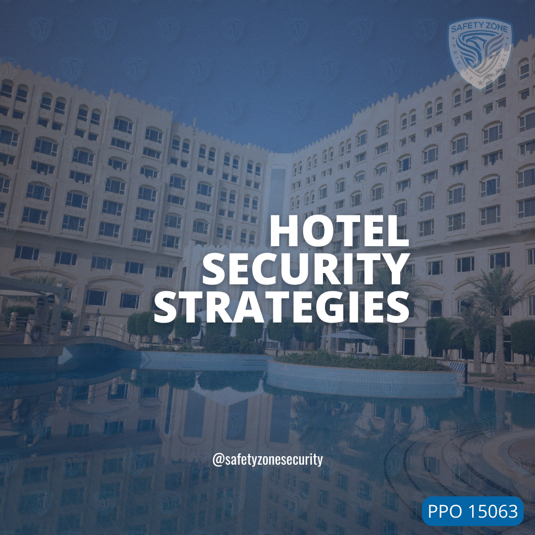 hotel building, safety zone security guard patch